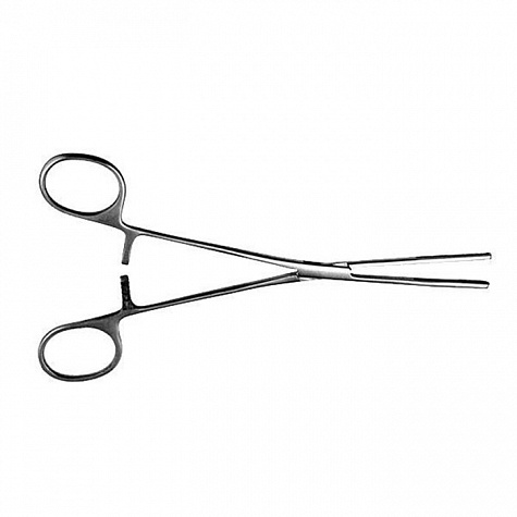 Зажим д/клиновидной резекции легкого, прямой, детский