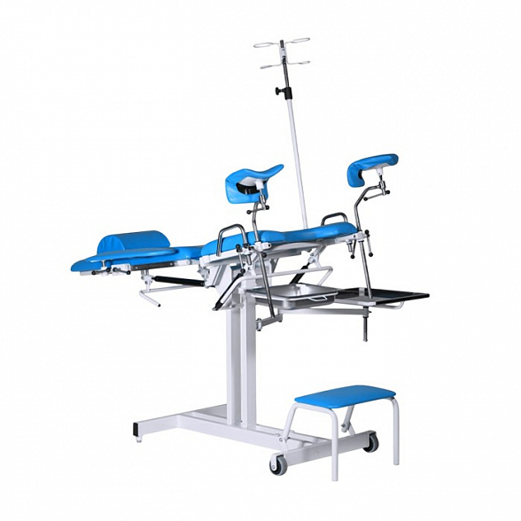 Кресло гинекологическое КГ-02   (изменение углов наклона спинки и сиденья при помощи пневмопружин)