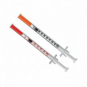 Шприц 0,5 мл инсулиновый BD U-100 с интегрированной иглой 0,33 x 12,7 мм (29 G)