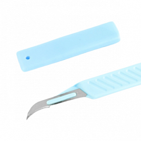 Скальпель хирургический одноразовый с пластмассовой ручкойТип 1 с лезвием №12, 50 шт Скальпель хирургический одноразовый с пластмассовой ручкойТип 1 с лезвием №12, 50 шт