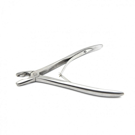 Щипцы-кусачки костные с круглыми губками изогнутые