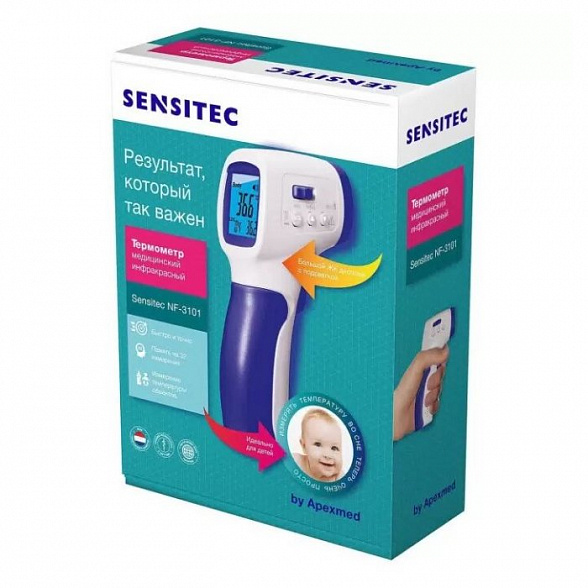 Бесконтактный инфракрасный термометр Sensitec NF-3101, Apexmed