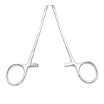 Зажим артериальный и лигатурный по Оверхольту, 21 см