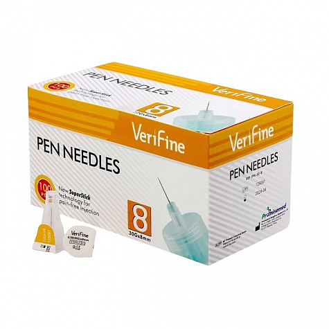 Иглы Verifine 30G (0,30 х 8,0мм) № 100
