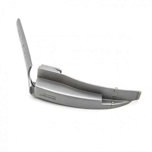 Клинок ларингоскопа MEGALIGHT FLAPLIGHT №2 F. O. с подвижным наконечником, с интегрированным световодом KaWe