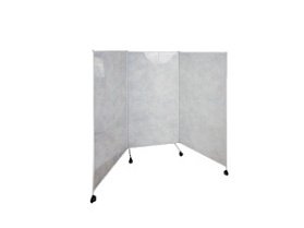 Медицинская ширма ШМ-3П (трехсекционная, пластик)