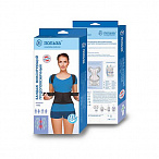 Бандаж фиксирующий грудопоясничный модель 1402 размер 4 (черный)