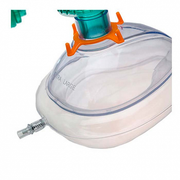 Аппарат искусственной вентиляции легких ручной ВЗРОСЛЫЙ силиконовый с маской размер L (5), Медерен