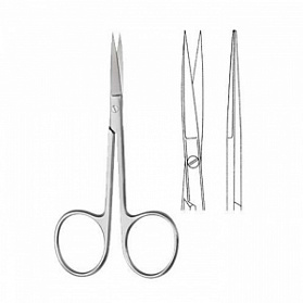 Ножницы глазные IRIS, прямые, остроконечные, 10,5 см KLS Martin Ножницы глазные IRIS, прямые, остроконечные, 10,5 см KLS Martin