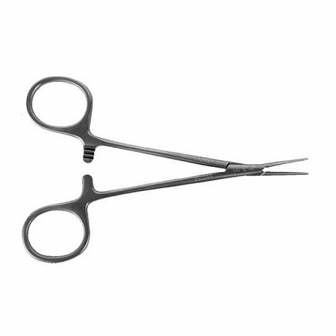 Зажим микроартериальный, прямой, Москит, 143 мм (блестящ.)