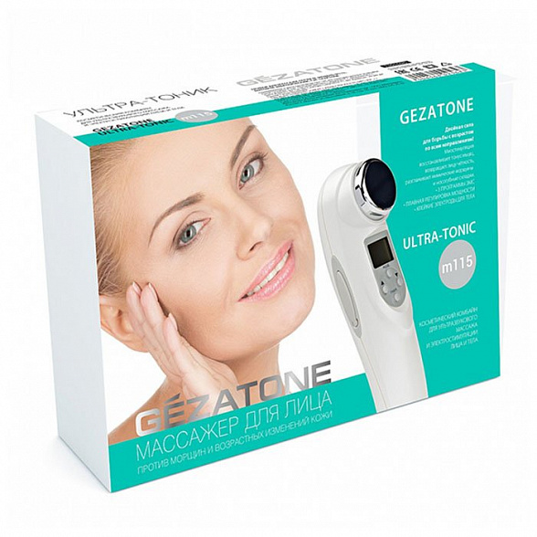 Массажер для лица, шеи и тела "Ультразвук + Миостимуляция" m 115 Gezatone