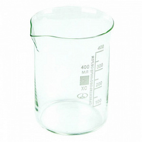 Стакан низкий с делениями и носиком Н-1-400 Стакан низкий с делениями и носиком Н-1-400
