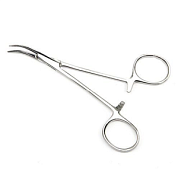 Зажим кровоостанавливающий типа Москит изогнутый по ребру ПТО Медтехника