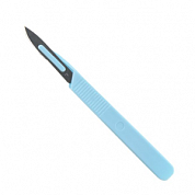 Скальпель хирургический одноразовый с пластмассовой ручкой Тип 1 с лезвием №10, 50 шт