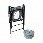 WC600 Кресло-туалет складной, черный (аналог WC eFix)