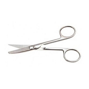 Ножницы с 1-м острым концом вертик. изогнутые 160мм