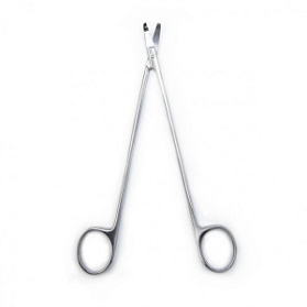 Ножницы сосудистые, вертикально-изогнутые по радиусу 158 мм, Surgiwell