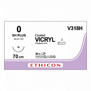 Шовный материал ВИКРИЛ 0. 70 см фиолетовый Кол. 26 мм. 1/2 Ethicon