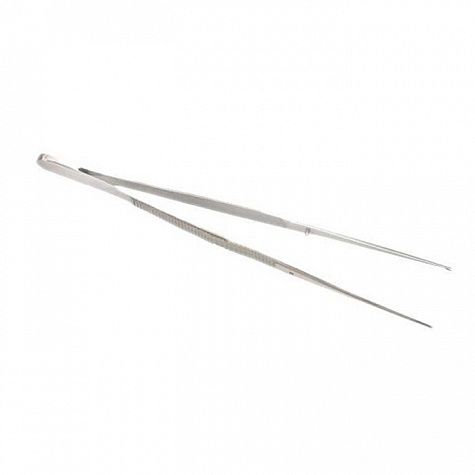 Пинцет анатомический глазной изогнутый по Graefe 100х06 мм Sammar