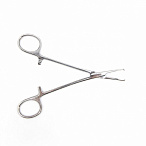 Зажим кровоостанавливливающий, одно- и двузубый, зубчатый, изогнутый №1, 155 мм. Surgiwell