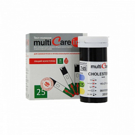 Тест-полоски Холестерин № 25 к анализатору MultiCare-in