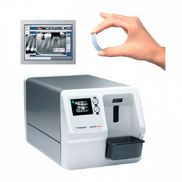 Digora Optime UV (NEW) - беспроводной визиограф (сканер фосфорных пластин). Просмотр изображения предварительно на встроенном дисплее.