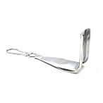 Зеркало медицинское по Дуайену №2.(88х45) длина 225 мм. Surgiwell