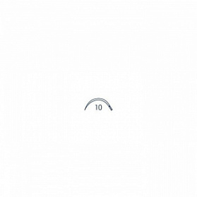 Игла хирургическая 10, серии PD-534 изогнутая 3/8 окружности Medicor