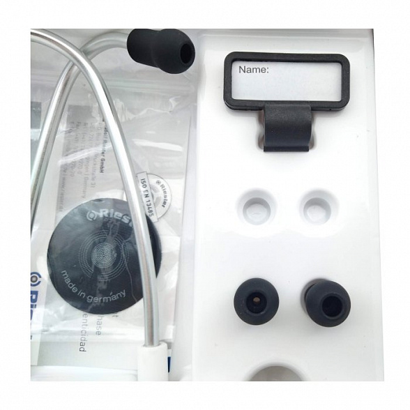 Duplex 2.0 стетоскоп, нержавеющая сталь белый, Riester