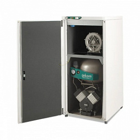 EKOM DUO 2 - компрессор двумя помпами отсасывателя в одном корпусе для двух стоматологических установок