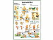 Травмы колена плакат глянцевый А1/А2 (глянцевый A2)