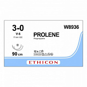 Шовный материал ПРОЛЕН 3/0, 90 см, Кол.-реж. 17 мм х 2, 1/2 Ethicon