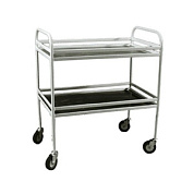 Столик процедурный с двумя полками из нержавеющей стали (МСК-504), Медстальконструкция