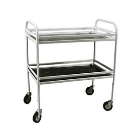 Столик процедурный с двумя полками из нержавеющей стали (МСК-504), Медстальконструкция