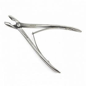 Щипцы-кусачки костные с круглыми губками изогнутые Щипцы-кусачки костные с круглыми губками изогнутые