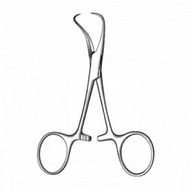 Зажим для операционного белья (цапка) по Бекгаузу, 9,5 см
