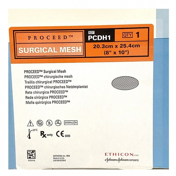 Ethicon ПРОСИД хирургическая сетка овальная 20 х 25 см PCDH1