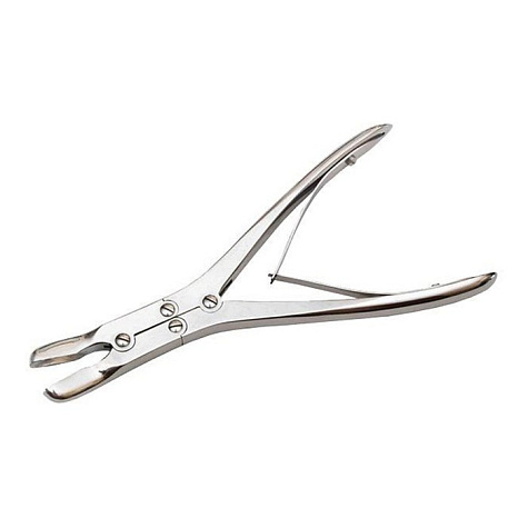 Щипцы костные, кусач.шарн.с дв.пер.с узк.губ.изог.плос. Surgiwell