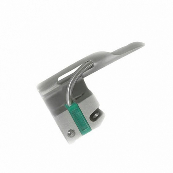 Ларингоскоп с набором клинков Miller фиброоптический (№ 1, 2, 3, 4) на батарейках, LED лампа , прямой клинок