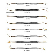 Набор для снятия зубных отложений (8 инстр) Покрытие TiN (Арт. 1700 TiN)