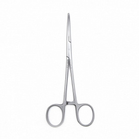 Зажим медицинский DE BAKEY-RANKIN, кровоостанавливающий с атравматической нарезкой изогнутый, 160 мм (З-11-2р), МИЗТ