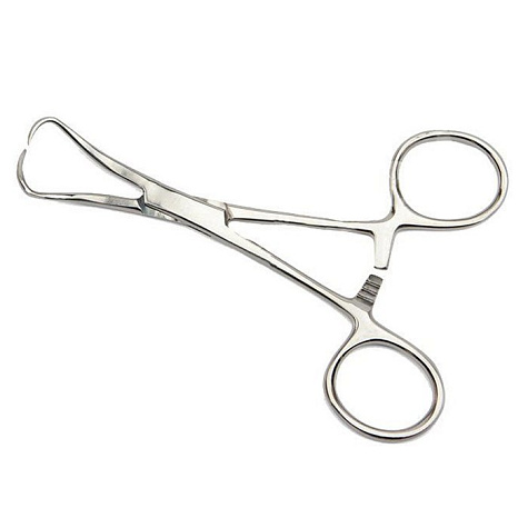 Зажим с кремальерой для операционного белья, 110 мм ПТО Медтехника