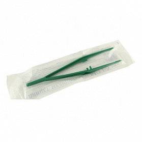 Пинцет одноразовый стерильный 190 мм, уп/50 шт