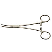 Зажим кровоостанавливающий типа "Москит" изогнутый по ребру, Медтехника