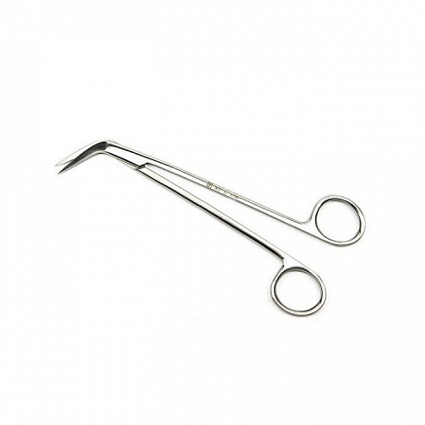 Ножницы сосудистые изогнутые под углом 45, 160 мм ПТО Медтехника