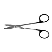 Ножницы хирургические вертикально-изогнутые, 150 мм, твердосплавные