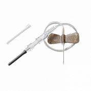 Игла-"бабочка" Rustech одноразовая стерильная для взятия крови с луэр-адаптером 0,7х19мм (22Gх3/4''), катетер 19 см, 100 шт/уп