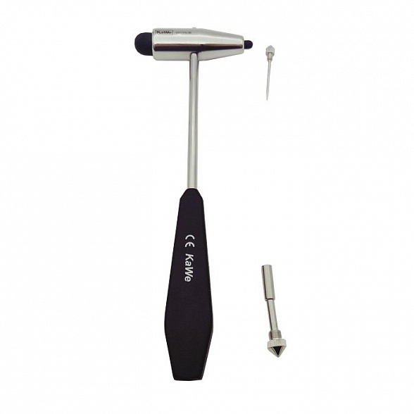 Неврологический молоточек ВИТРОЕ (Witroe) тяжелый 198 г, с иглой и кисточкой, KaWe