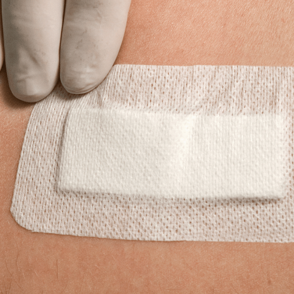 Повязка пластырного типа, впитывающая, стерильная, "Докапласт", 6*10см., №25