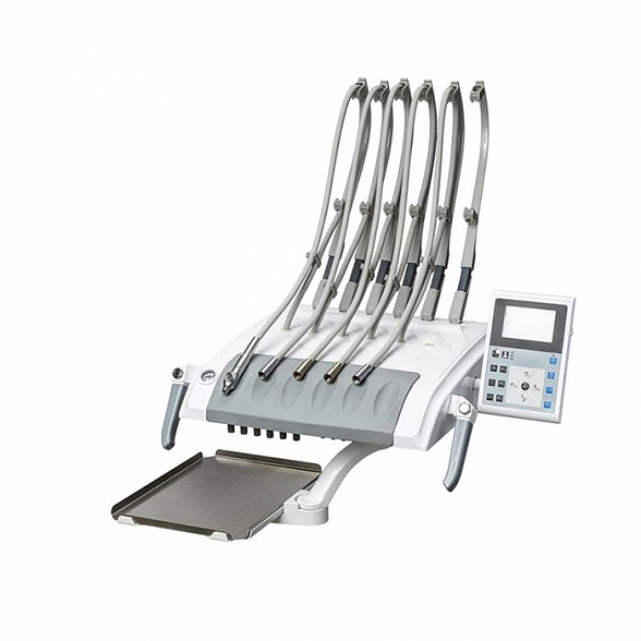 Mercury Safety M2 - стоматологическая установка с верхней подачей инструментов с 24-диодным светильником